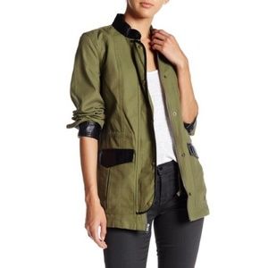 14th & Union Womens Utility Jacket Green